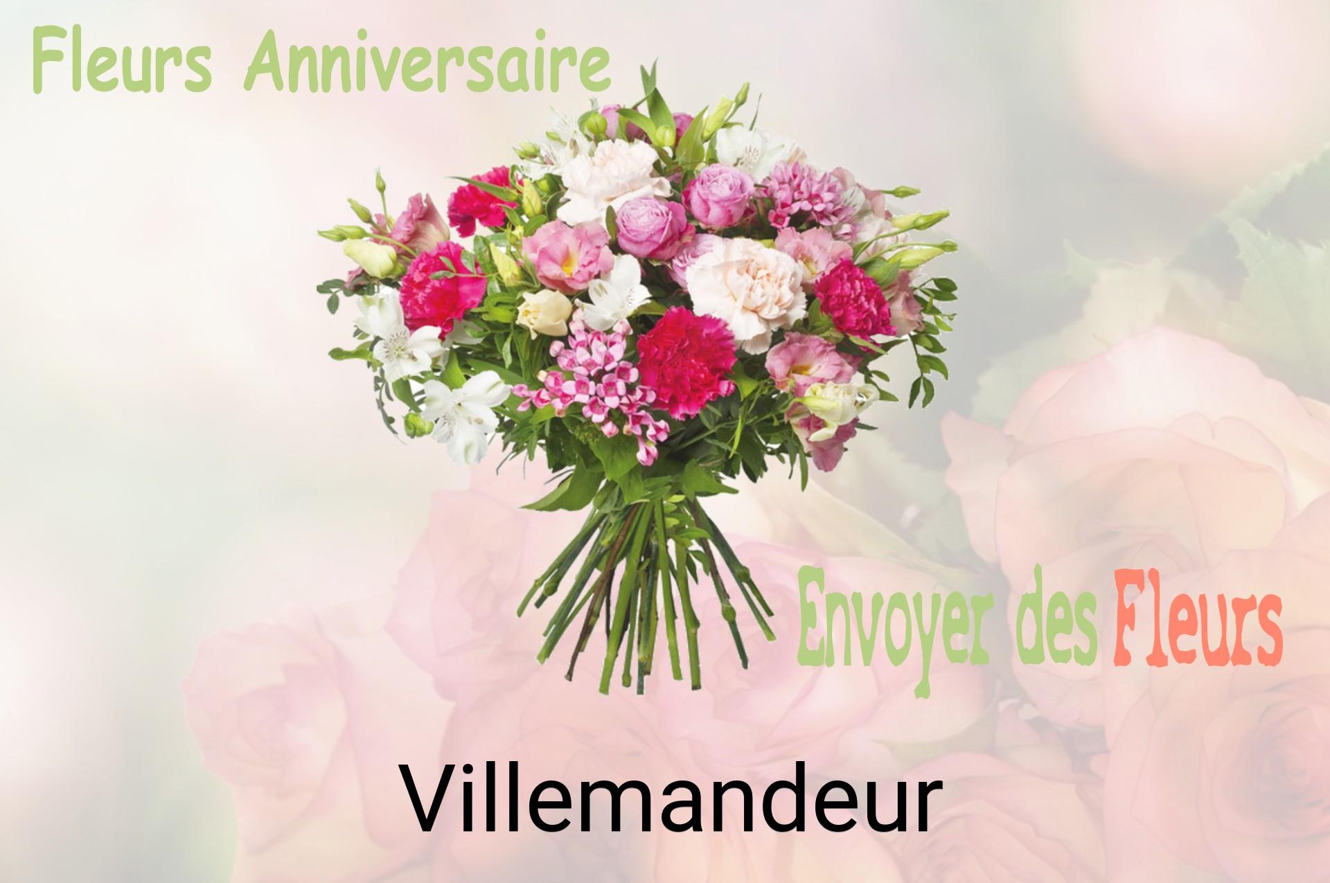 Bouquet de fleurs d’anniversaire livré à Villemandeur